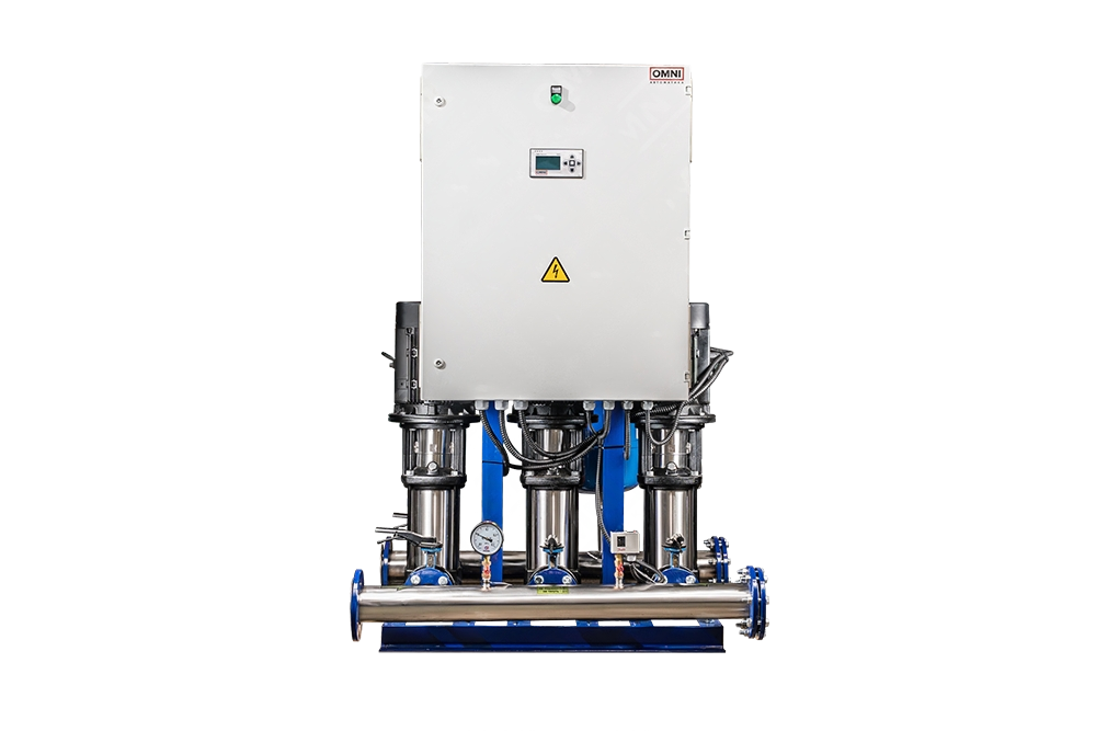 Насосная станция повышения давления ОМНИ Гидро В1 3хCDM15-7-Ч на базе 3-х вертикальных насосных агрегатов