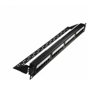 Патч-панель 19'. 24 порта RJ-45. UTP. Cat.5e. 1U