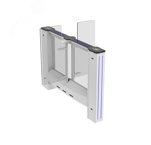 Центральный модуль распашного турникета SWING GATE SWG55M, ширина прохода 550 мм