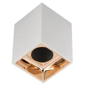 LIGHTING Светильник 4112 накладной потолочный под лампу GU10 белый/золото пластик IEK