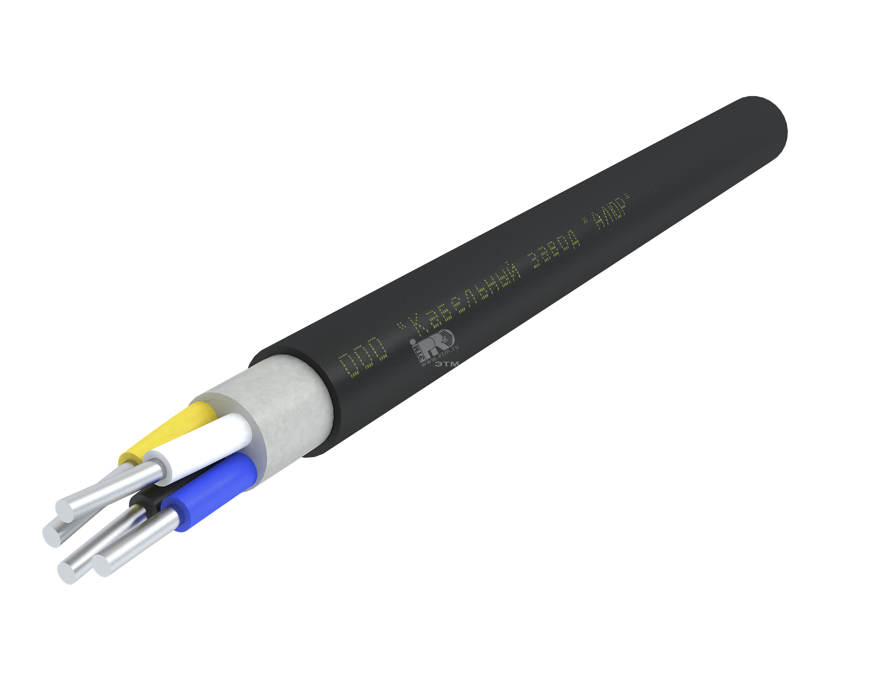 Кабель силовой АППГнг(А)-HF 4х10.0ок (N)-1 однопроволочный черный (барабан)