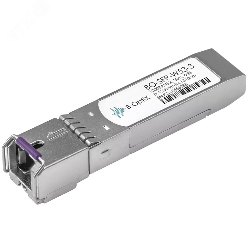 Модуль SFP WDM 1хSC, 1 Гб/с, 6 дБ Tx:1550/Rx:1310 нм, до 3 км