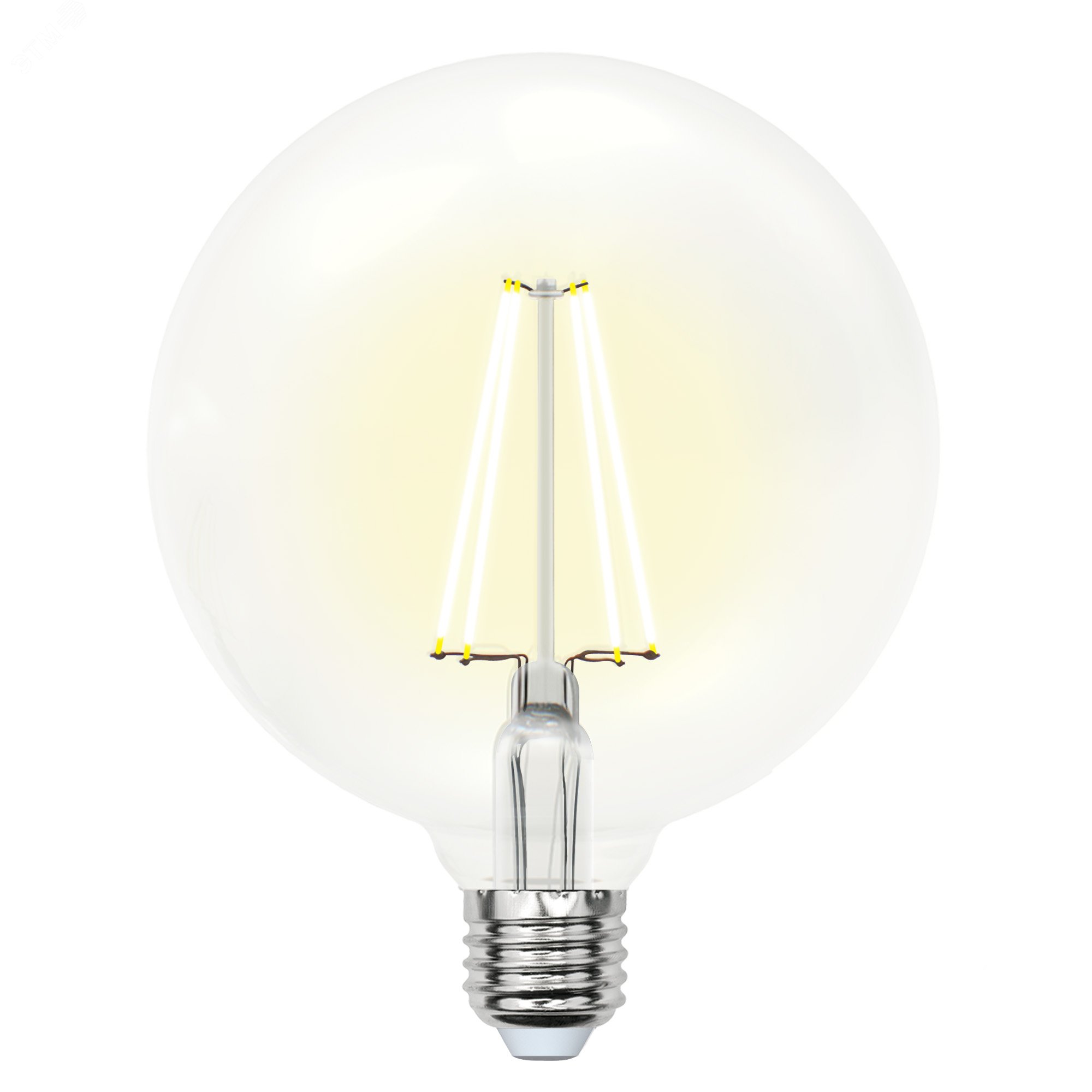Лампа светодиодная LED 10вт 200-250В шар прозрачное 850Лм Е27 3000К Sky филамент