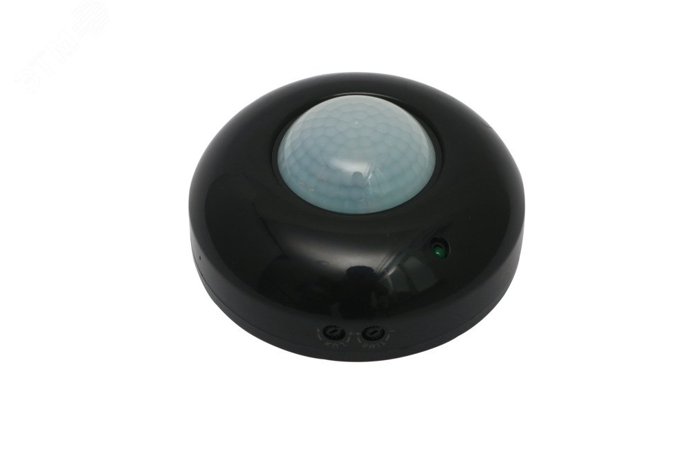 Датчик движения инфракрасный ДДИ-101 01 1200Вт 6м 360градус чёрный