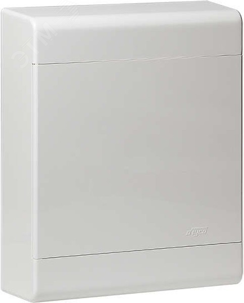 Тусо Щит открытой проводки на 24 модулей 370х302х95мм серый непрозрачная дверь