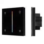 Панель SMART-P21-MIX-G-IN Black (12-24V, 4x3A, Sens, 2.4G) (IP20 Пластик, 5 лет)