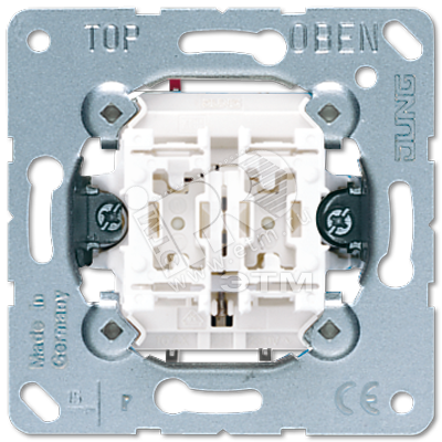 Кнопка без фиксации 2-клавишная (2 НО контакта). Механизм. 10A 250V