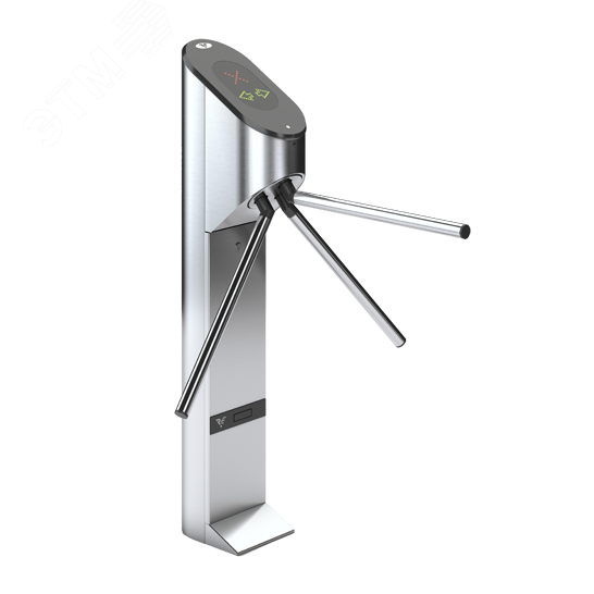 Турникет-трипод моторизованный Praktika Т-01-2R(Mifare) с планками антипаника и встроенными считывателями Mifare, пульт управления в комплекте