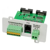 Плата расширения интерфейсов IC-Modbus/Dry Contacts для стабилизаторов переменного напряжения от 6000 до 20000 ВА и однофазных ИБП от 1000 до 10000 ВА