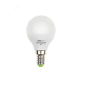 Лампа светодиодная LED 5Вт E14 400Лм белый матовая шар 230V/50Hz ECO