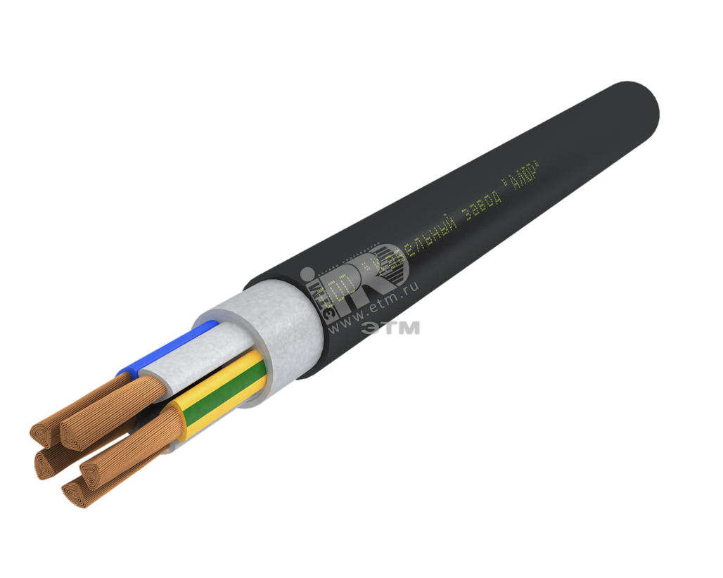 Кабель силовой ППГнг(А)-HF 5х95мс (N.PE)-1 многопроволочный черный (барабан)
