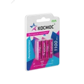 Аккумулятор R03 (ААА) 1100mAh Ni-MH 4 на блистере, КОСМОС