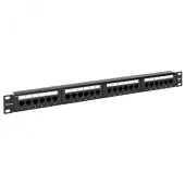 Патч-панель TERACOM 19'' Cat.5E 1U неэкранированная UTP 24 порта RJ-45 110 IDC с органайзером