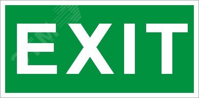 Пиктограмма ПЭУ 012 ''Exit'' (210х105)