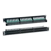 Патч-панель IDC-1U высокой плотности 19', 1U, 48 портов RJ-45, категория 6, Dual IDC