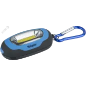 Фонарь-брелок светодиодный NPT-KC07-B-2CR2032 1COB LED(1Вт) 3 режима синий пластик