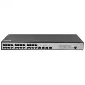Управляемый POE коммутатор (L2), 24 порта, 10/100/1000 Мб/с, 4xSFP, 185 Вт