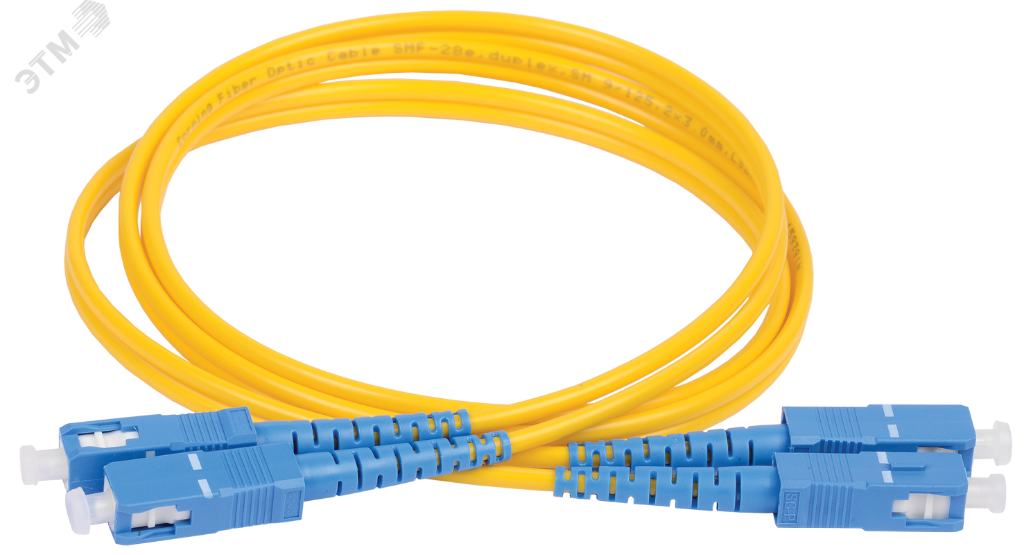Патч-корд оптический 9/125 (OS2) SC/UPC-SC/UPC (Duplex) 100м