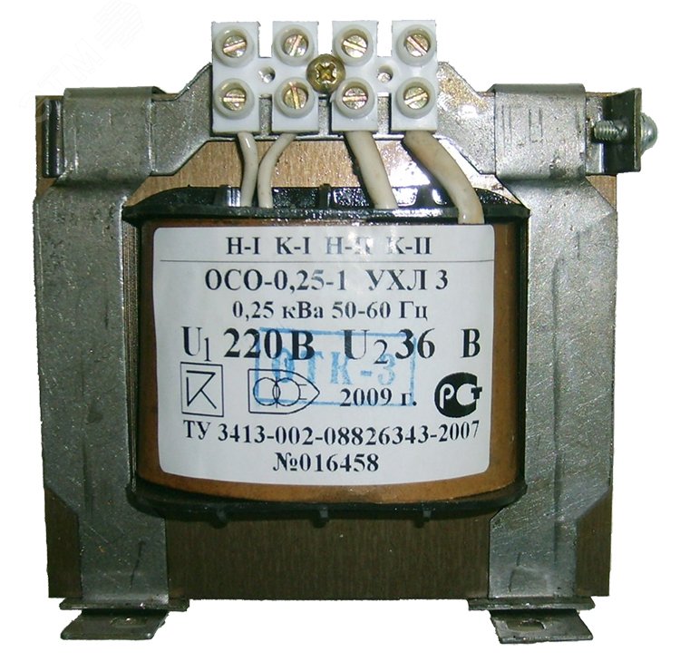 ОСО-0,25 УХЛ3 220/36, IP00, трансформатор