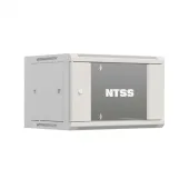 Шкаф настенный телекоммуникационный W 15U 600х600х770мм, 2 профиля 19, дверь стеклянная, боковые стенки съемные, задняя стенка, разобранный, серый RAL 7035