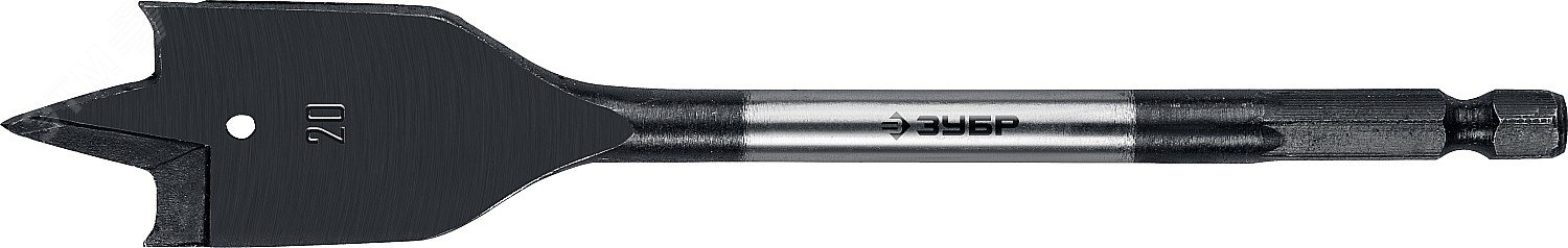 Сверло перовое по дереву 20x152мм, с боковыми подрезателями