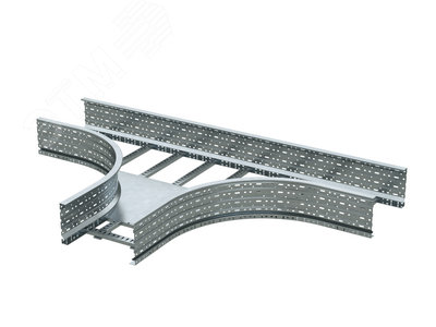 Ответвитель Т-образный лестничный 80х400 R=660мм горячеоцинкованный
