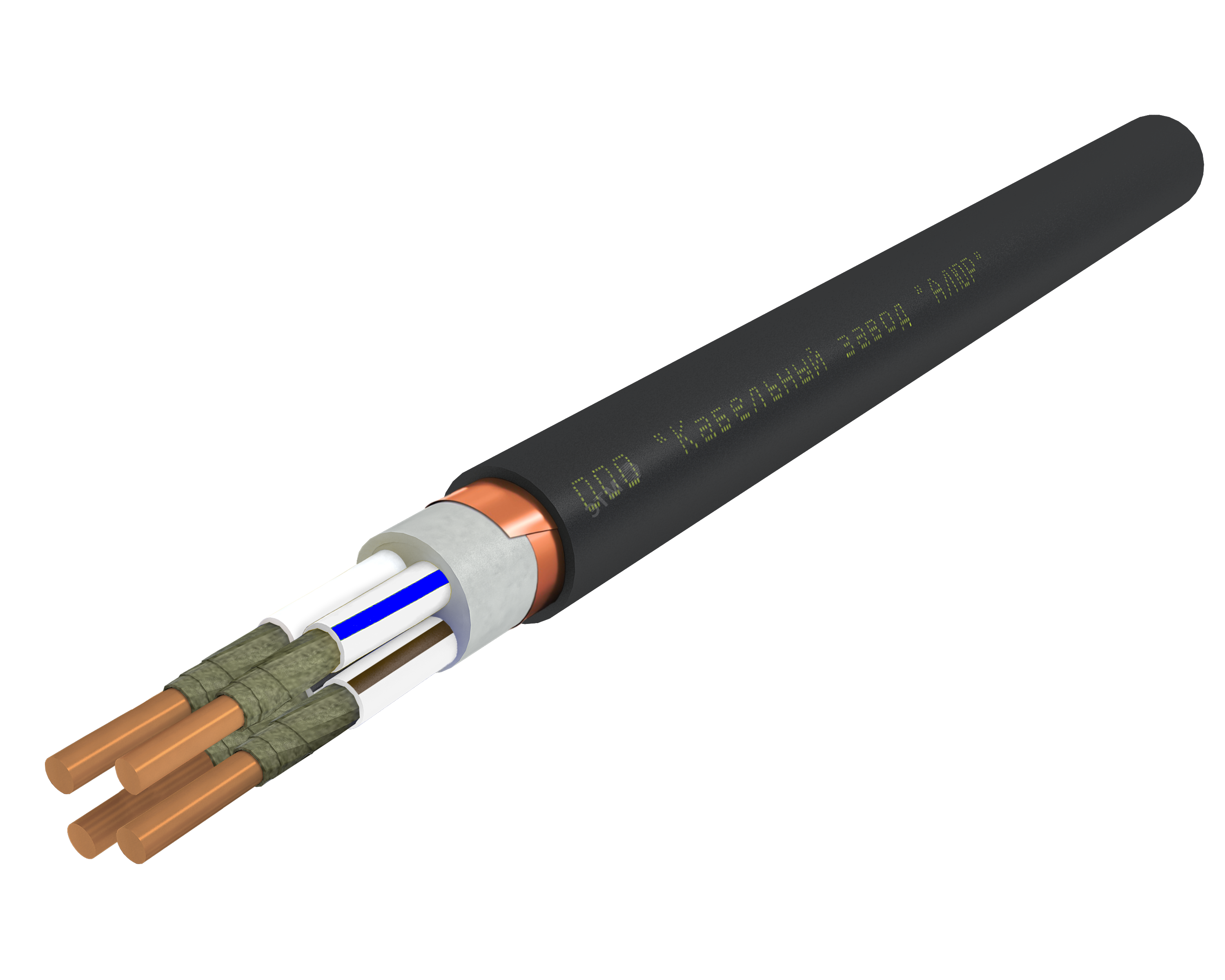 Кабель силовой ВВГЭнг(А)-FRLS 4х4.0 ок(N)-0.66 Ч. бар
