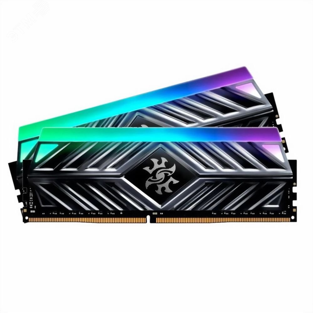 Модуль памяти 2Х8GB XPG SPECTRIX D41, DIMM DDR4, 3200 МГц, 25600 Мб/с, RGB