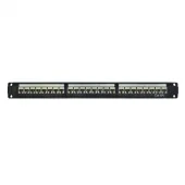 Патч-панель модульная 19'. 1U.CAT6A. 24 порта RJ45. экранированная
