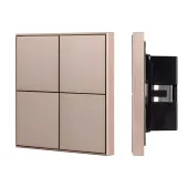 INTELLIGENT ARLIGHT Кнопочная панель KNX-304-23-IN Champagne (BUS, Frame) (IARL, IP20 Металл, 2 года)