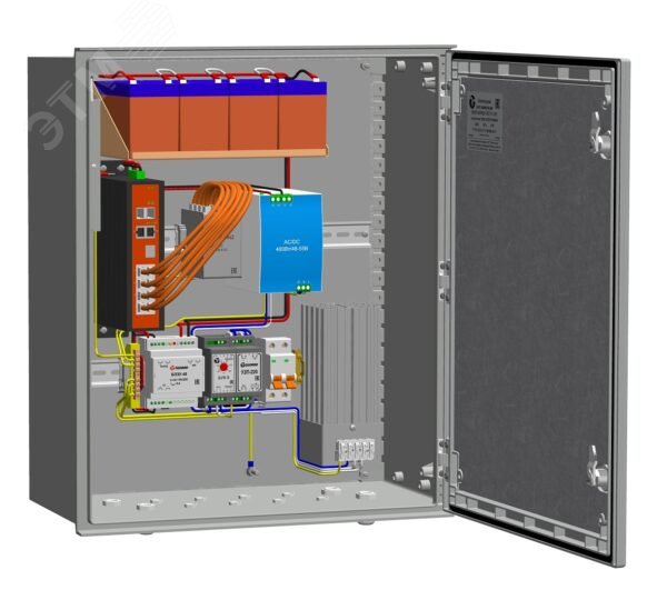 Узел коммутационный 8хPoE, 2хSFP, 300 Вт, АС 230В, 50 Гц IP66, 500х600х230 мм