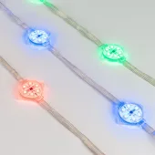 Модуль управляемый VISOR-SPI-5060-6-24V RGB 120deg (D40x12мм, 1.5W, IP68) (Герметичный)