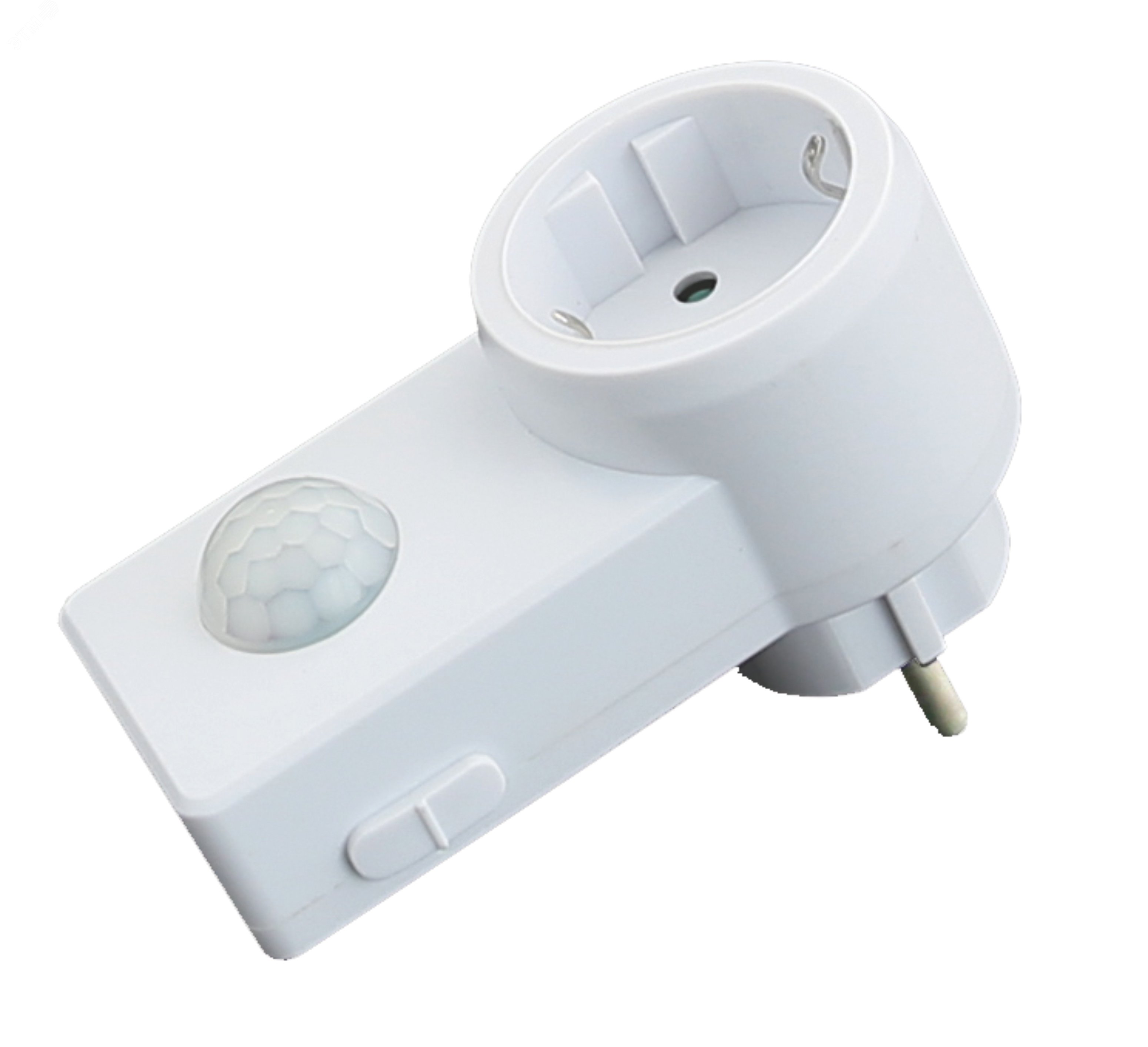 Датчик движения розеточный ДДР-01 1200Вт 10-420с 2-9м 3+лк 120гр IP20 MD 022