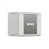 Шкаф настенный телекоммуникационный W 12U 600х450х635мм, 2 профиля 19, дверь стеклянная, боковые стенки съемные, задняя стенка, разобранный, серый RAL 7035