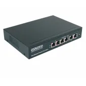 Коммутатор неуправляемый 6 портов  FE/Uplink 10 100 Мб/с PoE 80Вт