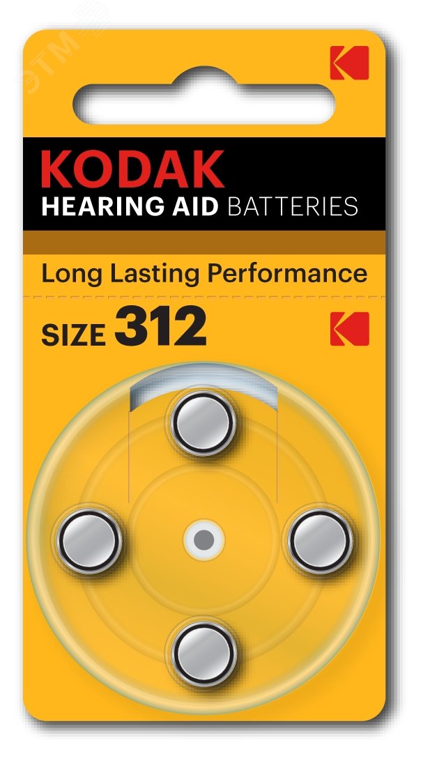 Батарейка ZA312-4BL [KZA312-4] MAX Hearing Aid (40/400/32000)