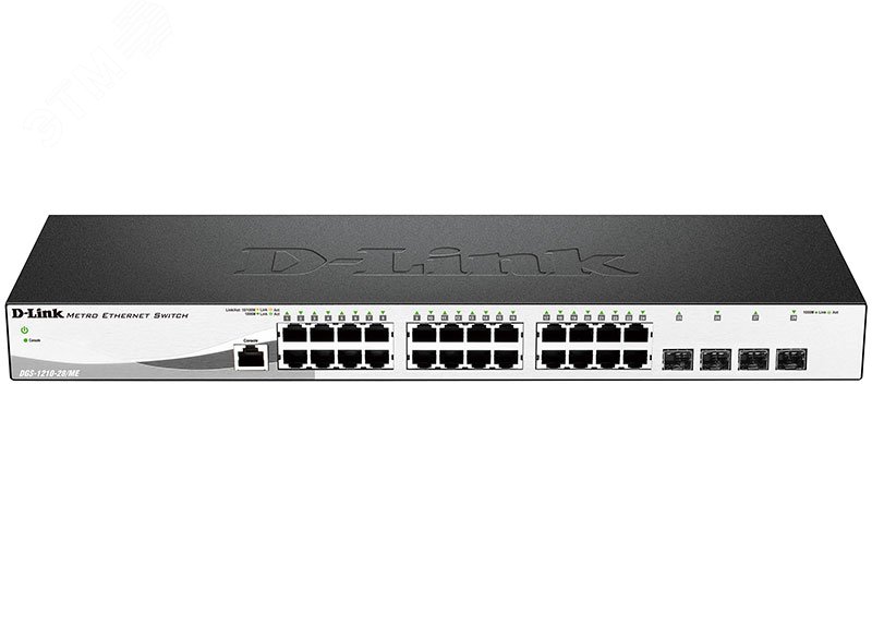 Коммутатор управляемый L2 28 портов RJ45/SFP 100 1000 Мб/с