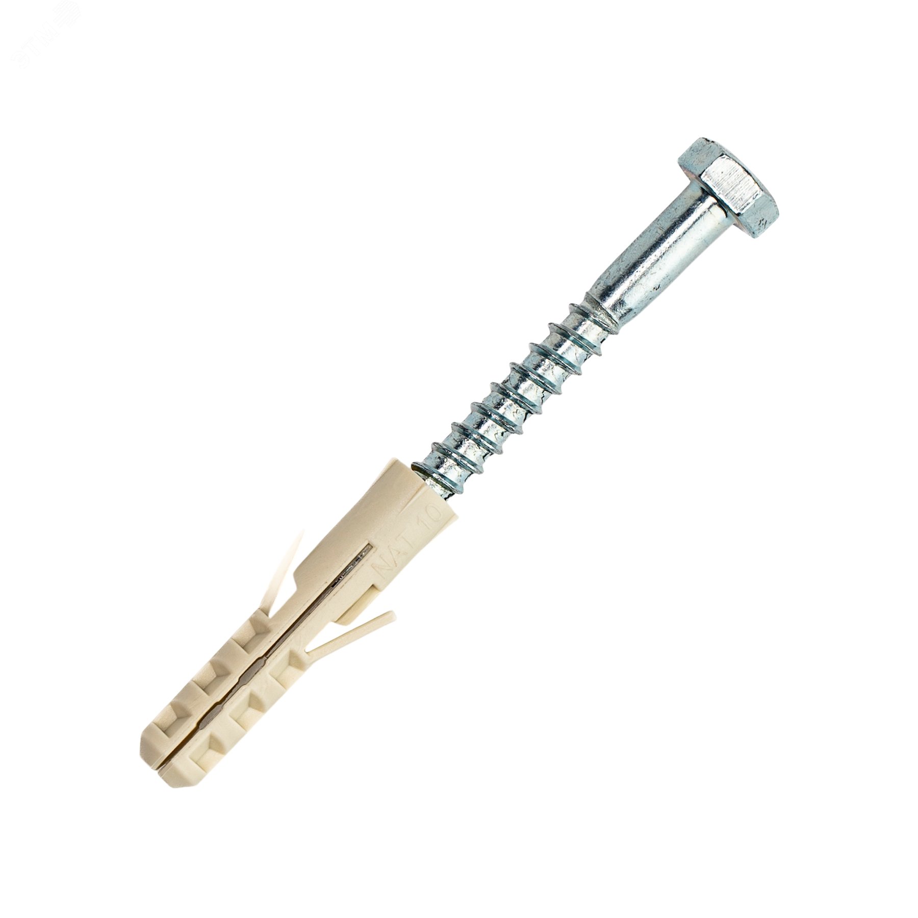 Шуруп по дереву 8х70 с дюбелем NAT 10 (2 шт)