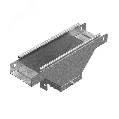 Ответвитель Т-образный вертикальный боковой  к лотку 150х50, толщ. 1,0 мм, Сендзимир цинк