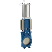 Затвор шиберный (нож) EX-01-500-D/A-E DN 500 PN 4 м/ф EPDM пневмопривод двойного действия