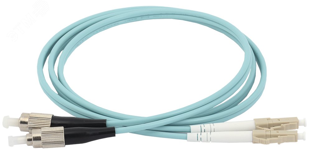 Патч-корд оптический 50/125 (OM3) FC/UPC-LC/UPC (Duplex) 1м