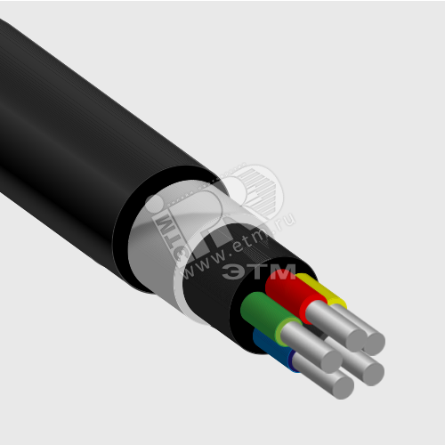 Кабель силовой АВБШв 5х6ок(N.PE)-0.66 ТРТС