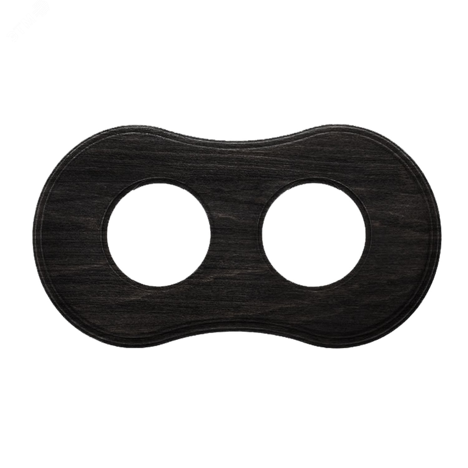 Шедель Рамка 2-х постовая (Угольно-черный) скрытый монтаж  BF8