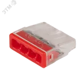 Клеммы монтажные PTC-4P 2273-244 450V 32A 0,14-4.0mm2 , 4 отверстия,  прозрачные, с пастой, /50 шт.