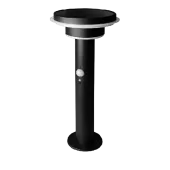 6W/3000K SOLAR+SENSOR h=400mm IP44 400Lm (ENDURA LED STYLE 2CIRCLE) Чёрный - Уличный садово-парковый светильник на солнечной батарее LEDVANCE