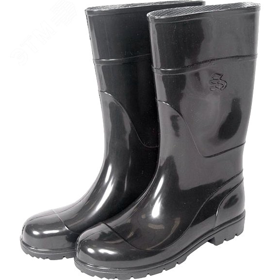 Сапоги ПВХ жен. 34 см, цвет черный р.38