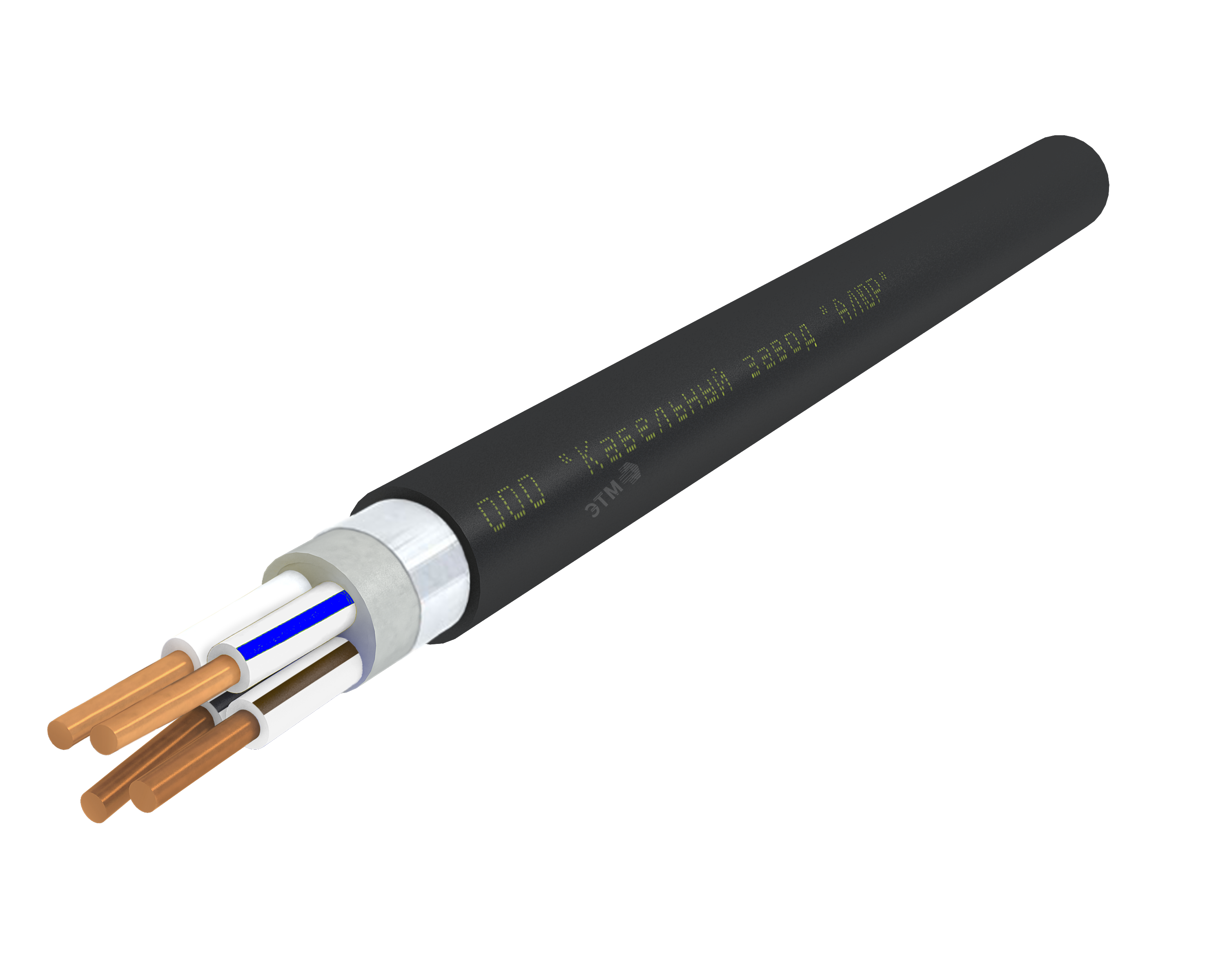 Кабель силовой ВВГЭанг(А)-FRLS 4х6.0 ок(N)-0.66 Ч. бар