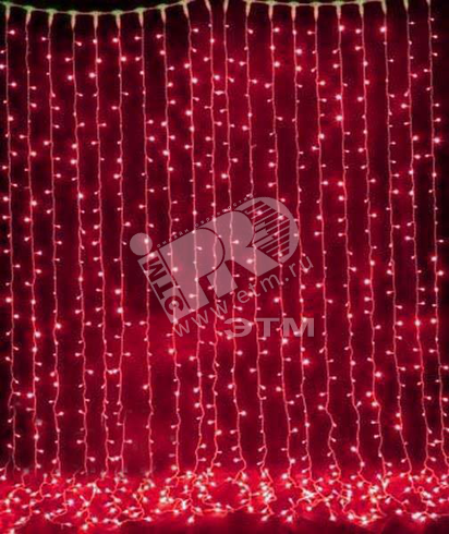 Электрогирлянда Занавес LDCL544C-M 150х220. 544L LED мультицвет