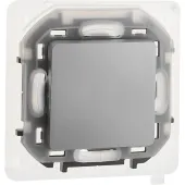 Переключатель IP44 INSPIRIA 10 AX 250 В~ алюминий