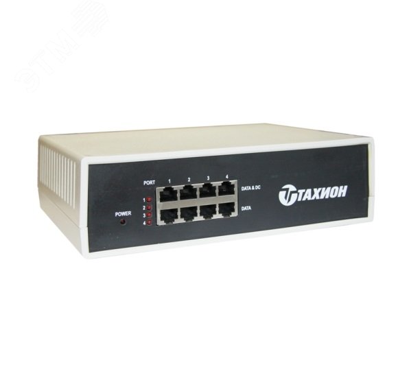 Инжектор PoE 4хRJ45 100/1000 Мб/с, 802.3at, до 33 Вт, AC 220В, DC 55В PoE-24-I
